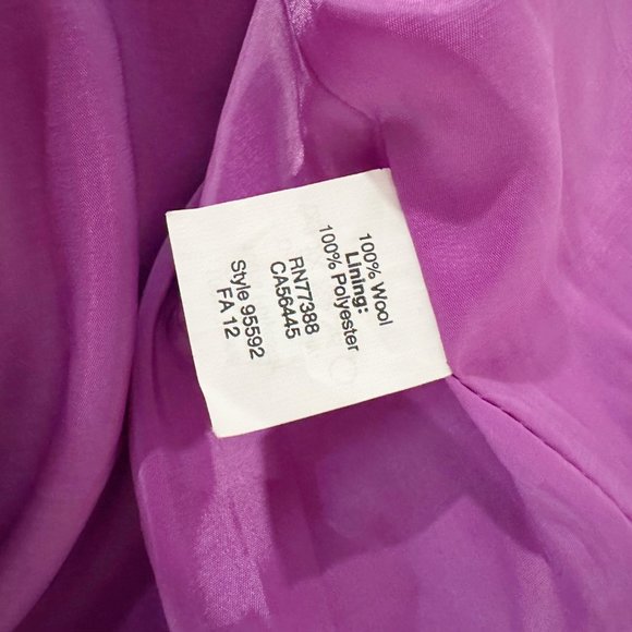 J. Crew No. 2 Pencil Skirt Manor Purple Wool Size 4 - Picture 4 of 5